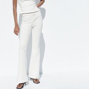 STRETCH FLARE PANTS ZARA